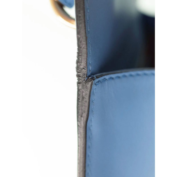 Gucci Sylvie Shoulder Bag Leather Blue - Picture 9 of 9